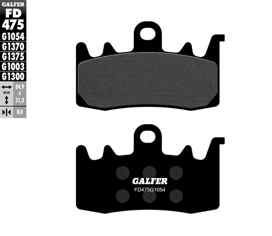 Galfer Brake Pads Semi Metallic Fd475G1054