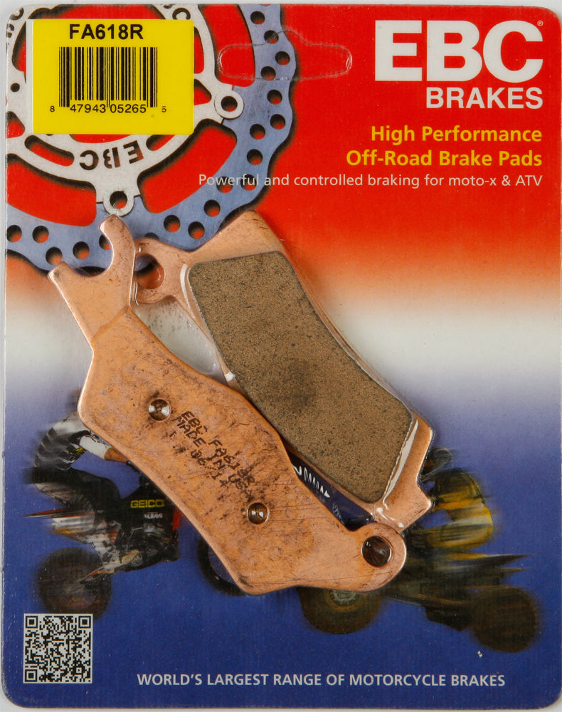 Ebc Brake Pads Fa618R Sintered R Series