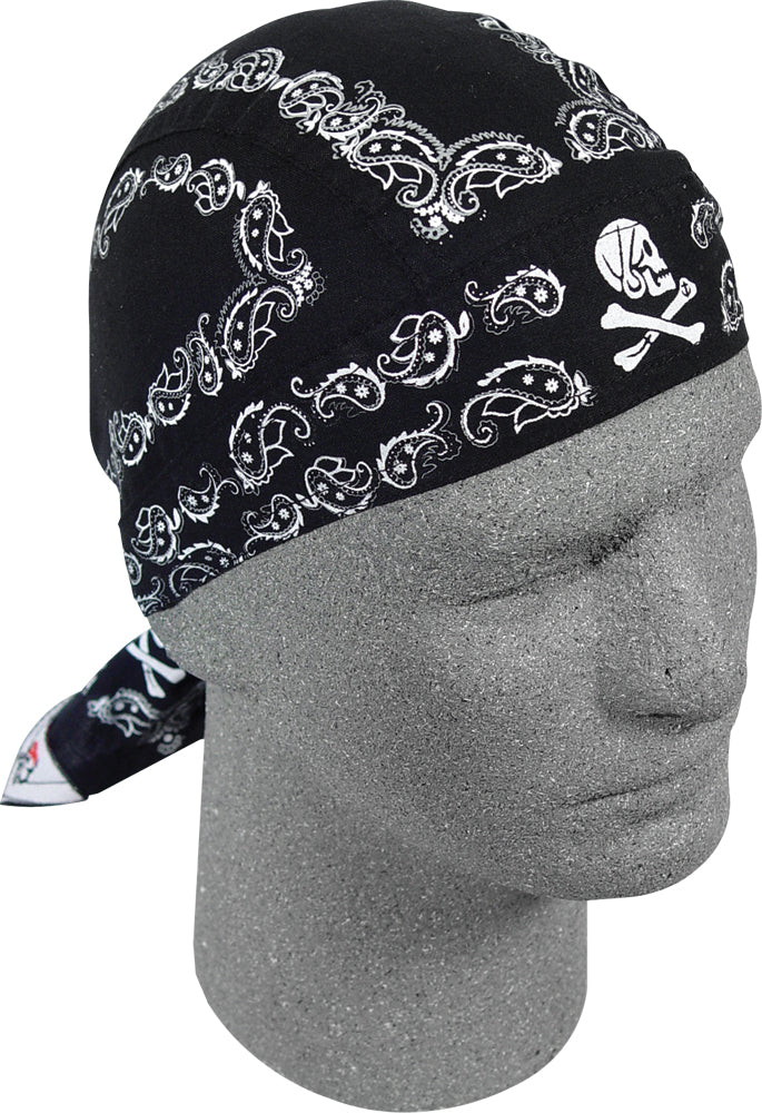 Zan Flydanna Skull Paisley Black