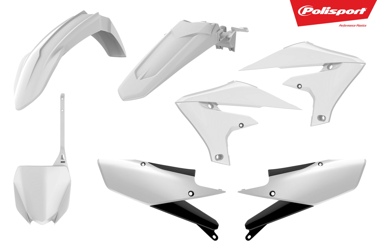 Polisport Plastic Body Kit White • #64-90767