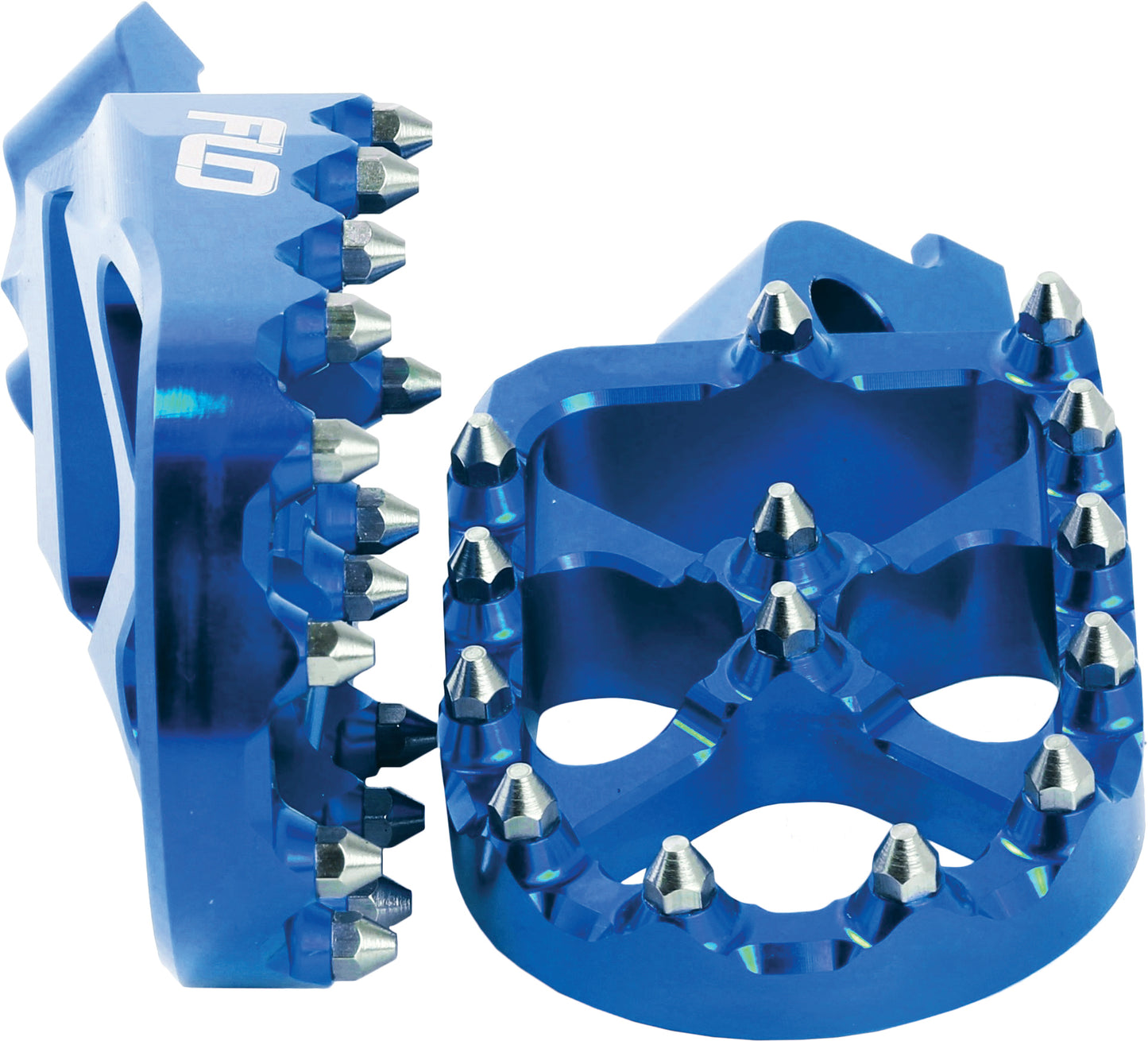 Flo Motorsports Pro Series Foot Pegs Blue Yam