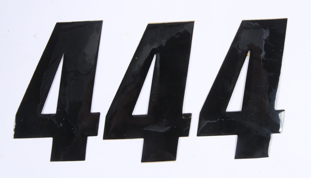 D-Cor Number 4 Black 4" 3/Pk