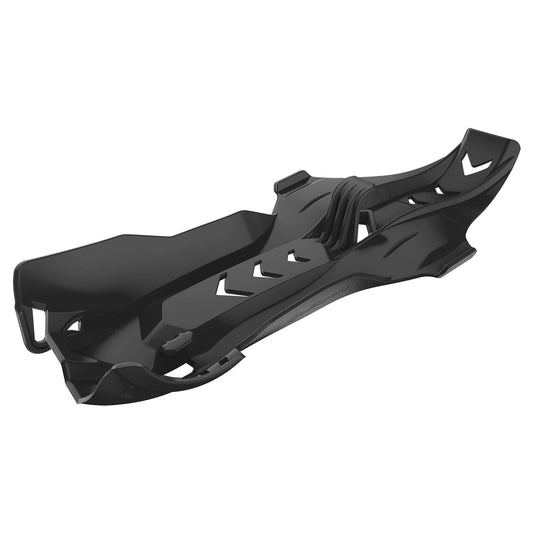 Polisport Fortress Skid Plate W/Link Protector Black • #64-00691