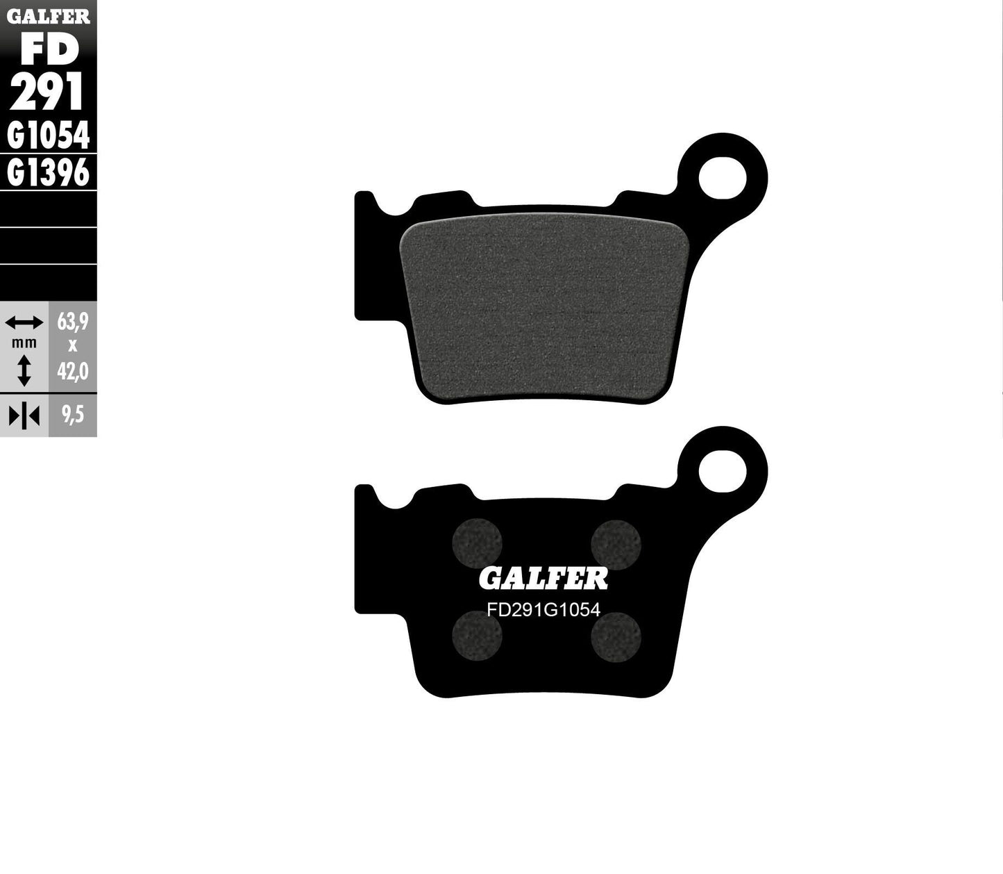 Galfer Brake Pads Semi Metallic Fd291G1054