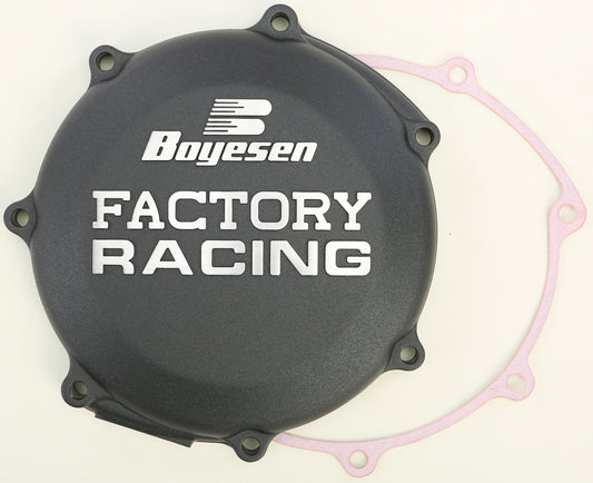 Boyesen Factory Racing Clutch Cover Black • #59-7237B