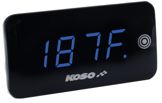 Koso Super Slim Touch Screen Volt & Temp Gauge