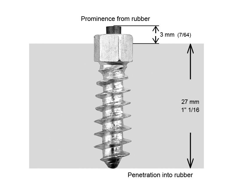 Igrip 1 1/8"-30Mm Std Screw Studs Qty 200