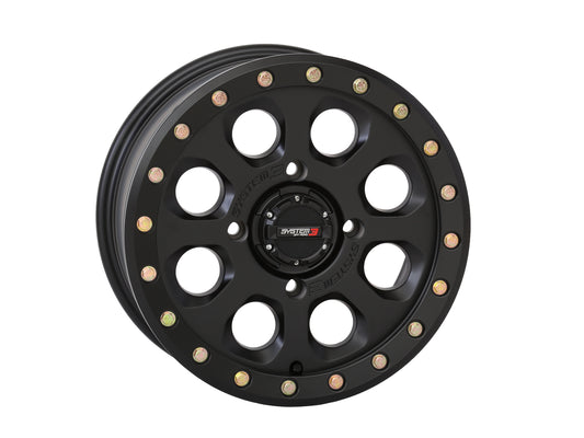System 3 Sb7 Bl Wheel 15X7 4+3 (+10Mm) 4/137 Matte Black