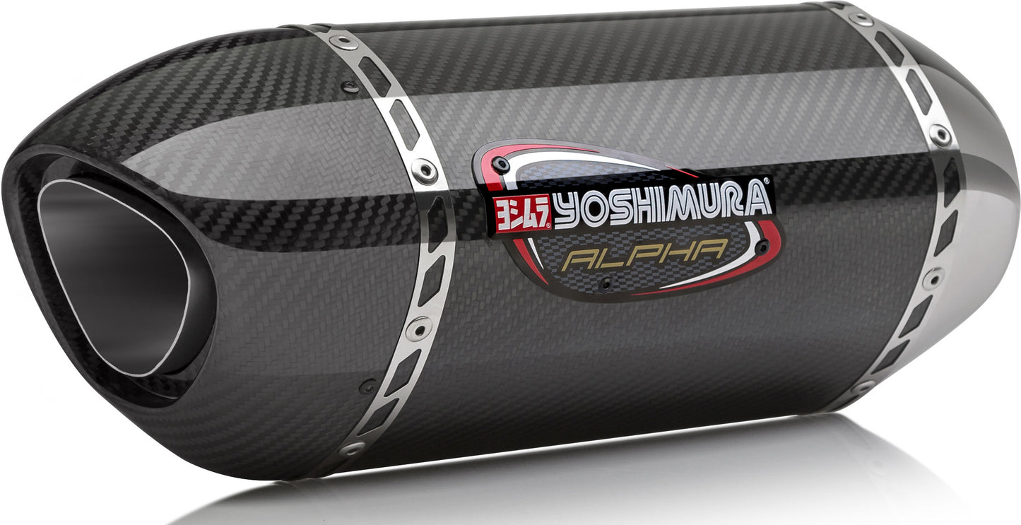 Yoshimura Exhaust Street Alpha-T Slip-On Ss-Cf-Cf Works