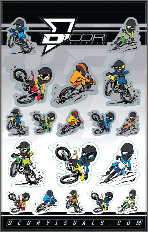 D-Cor Kids Charicature Decal Sheet 4 Mil