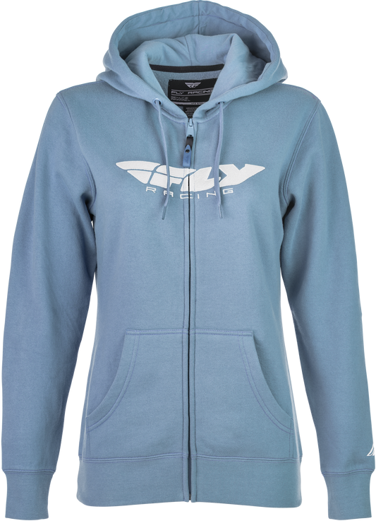 Fly Racing Women'S Fly Corporate Zip Up Light Blue 2X