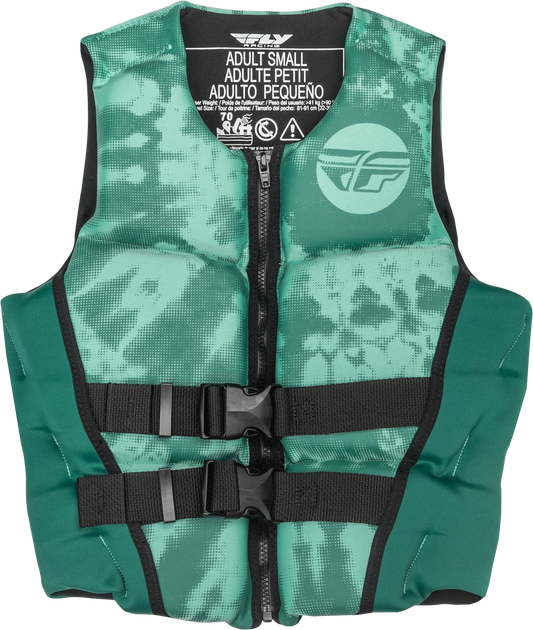 Fly Racing Wmn'S Neoprene Flotation Vest Dark Teal/Light Teal Lg