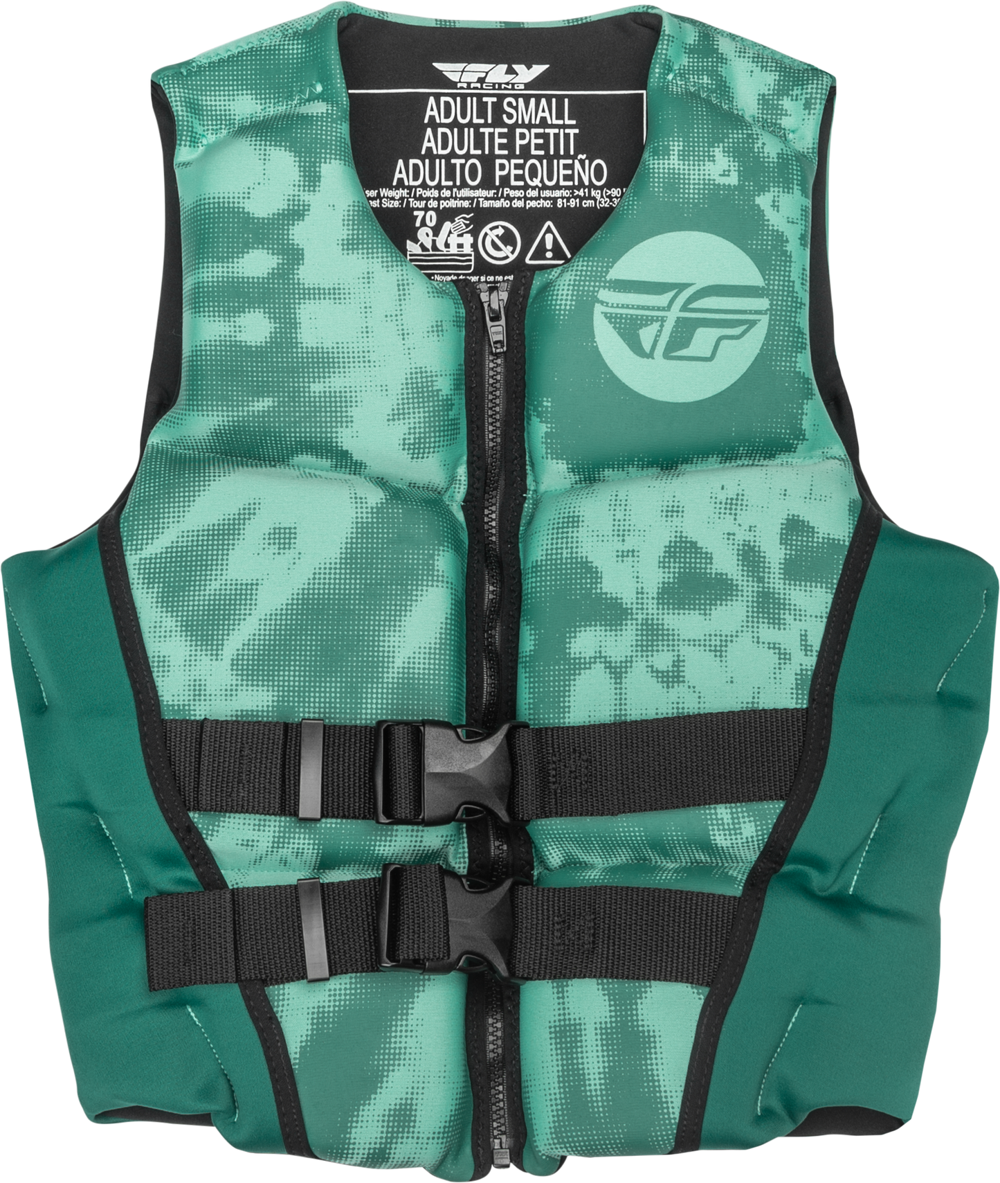 Fly Racing Wmn'S Neoprene Flotation Vest Dark Teal/Light Teal Sm