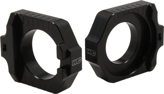 Works Axle Blocks Elite Ktm/Hus Black • #66-17260