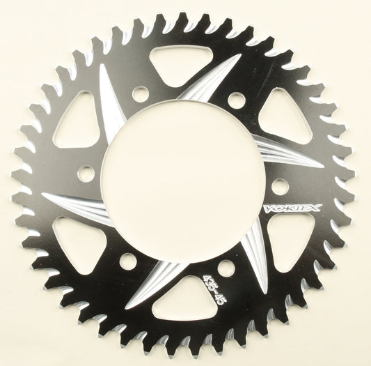 Vortex Rear Cat5 Sprocket Aluminum 45T-520 Blk Kaw/Suz/Yam