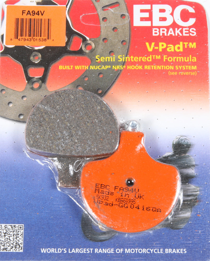 Ebc Brake Pads Fa94V Semi-Sintered V Series