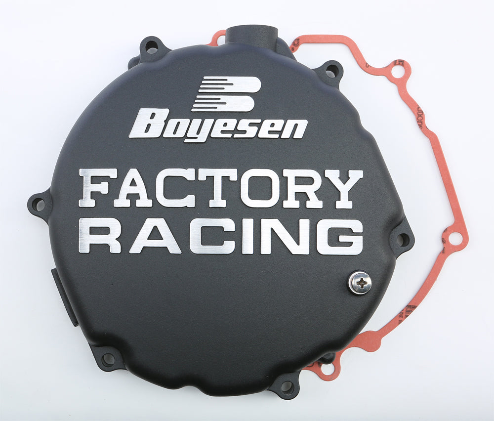 Boyesen Factory Racing Clutch Cover Black • #59-7212CB