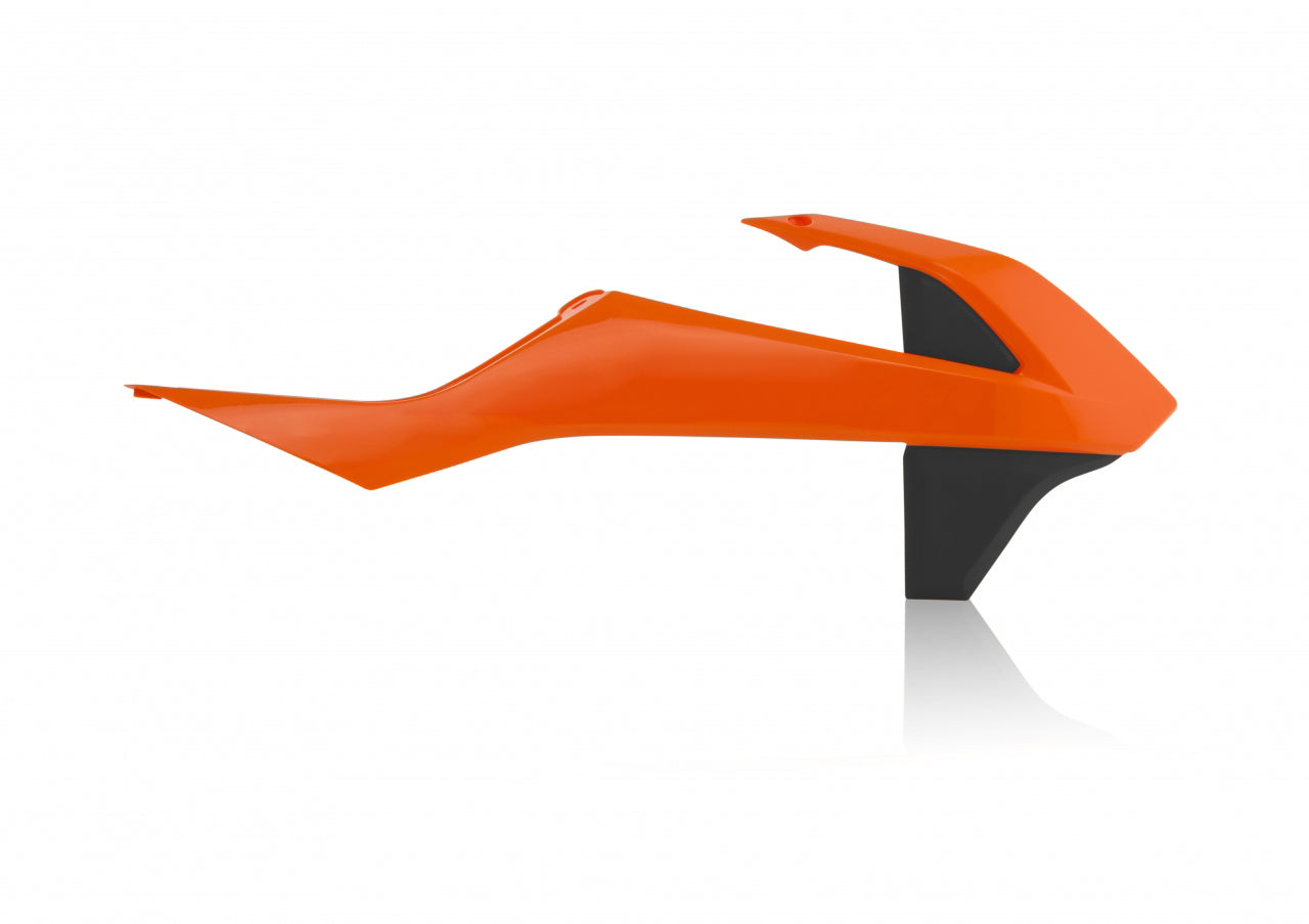 Acerbis Radiator Shrouds Orange/Black • #26859-65225