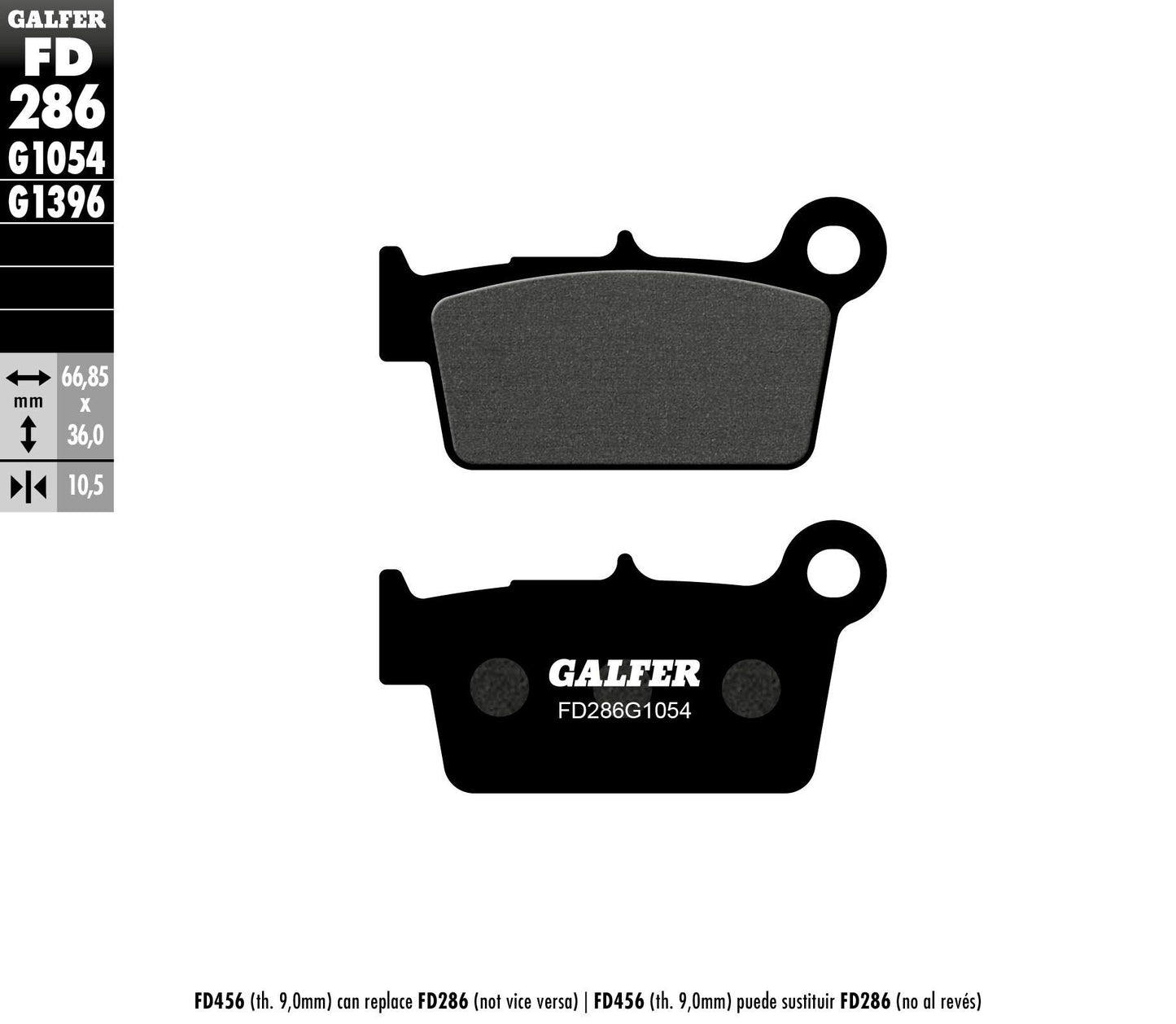 Galfer Brake Pads Semi Metallic Fd286G1054