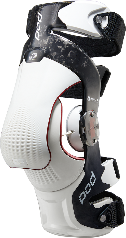 Pod K8 3.0 Knee Brace Carbon (Lt) Carbon/White Lg