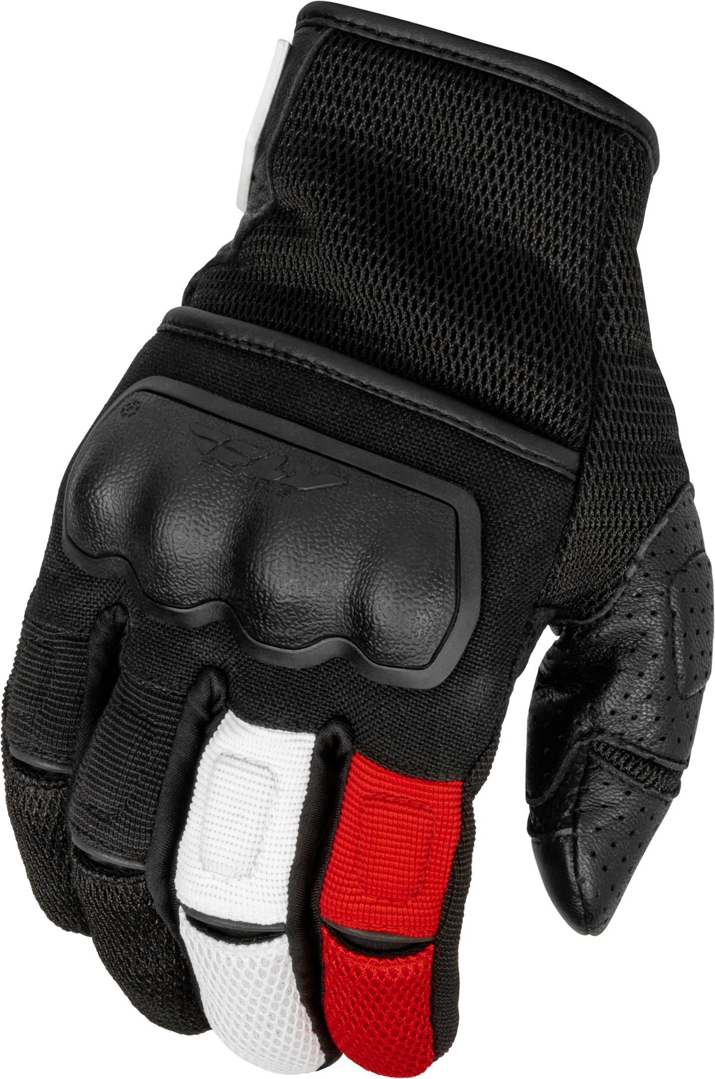 Fly Racing Coolpro Force Gloves Black/White/Red Lg