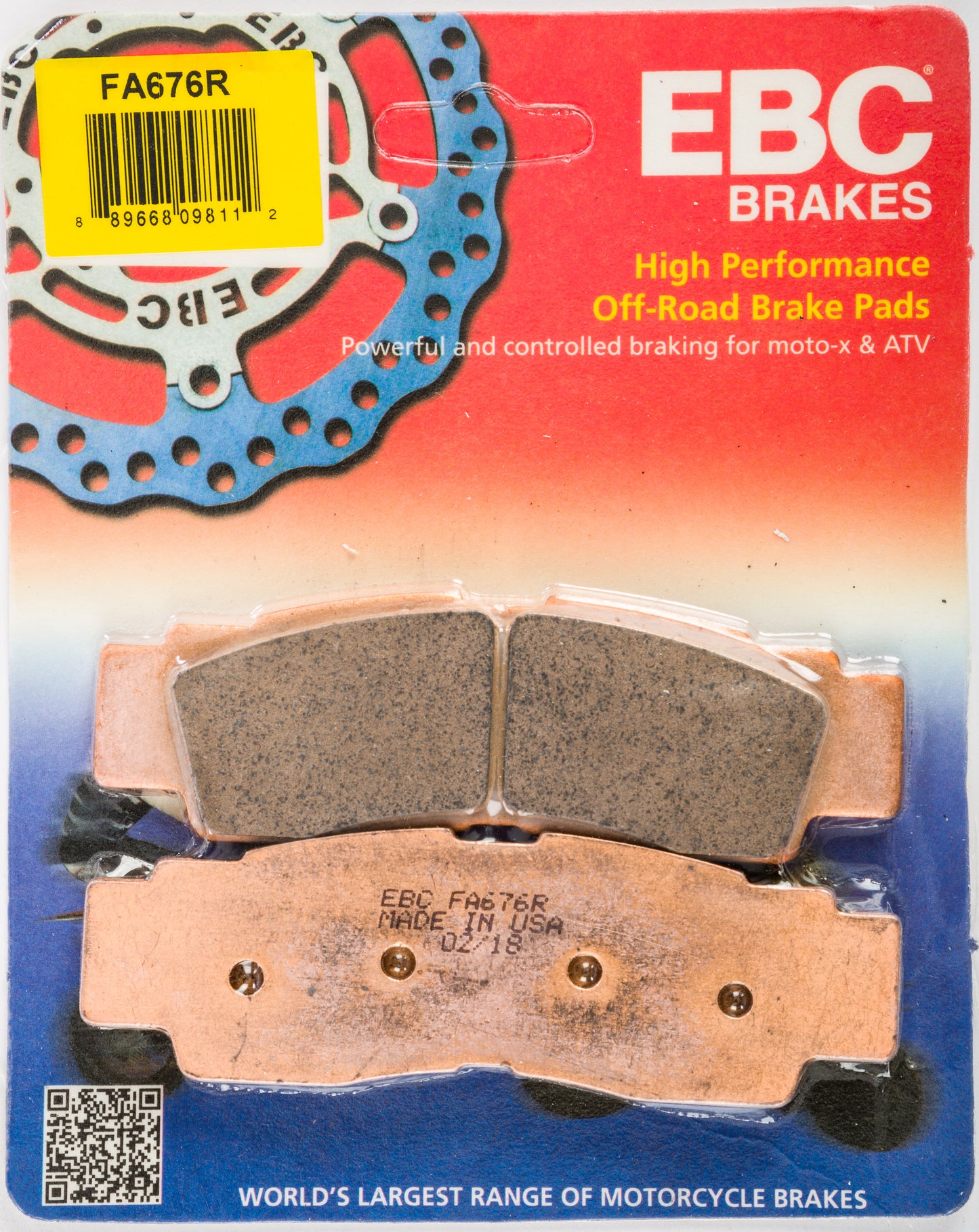 Ebc Brake Pads Fa676R Sintered R Series