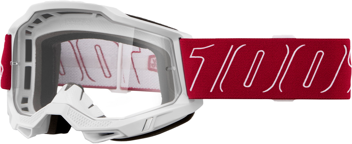 100-Percent Accuri 2 Goggle Redline Clear Lens