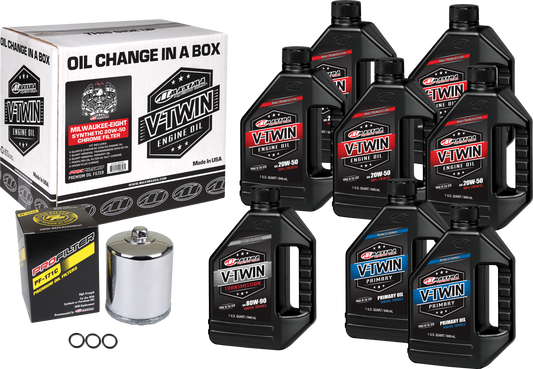 Maxima V-Twin Oil Change Kit