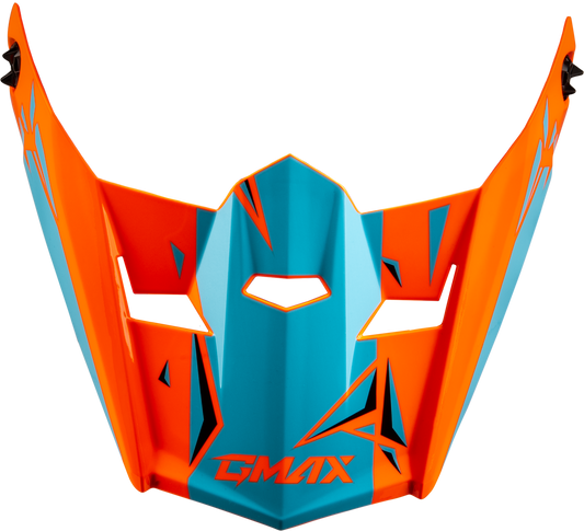 Gmax Youth Mx-46Y Unstable Visor Hi Vis Orange/Blue Ys-Yl