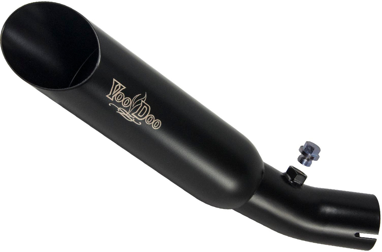 Voodoo Single Shorty Slip-On Exhaust Black