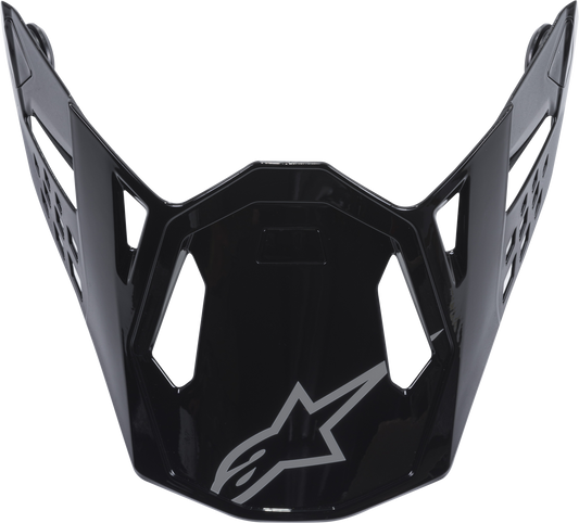 Alpinestars S-M10 Solid Visor Glossy Black