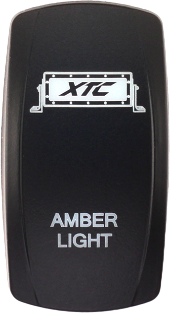 Xtc Power Products Dash Switch Rocker Face Amber Light Bar