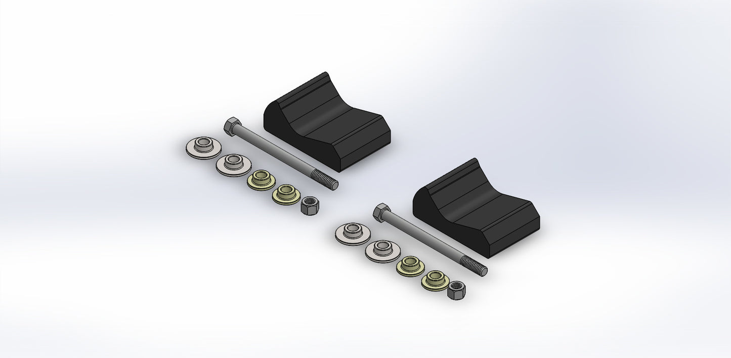 Slydog Pr /Sly Dog Mount Kit Pol All Trailing Arms 3/8"