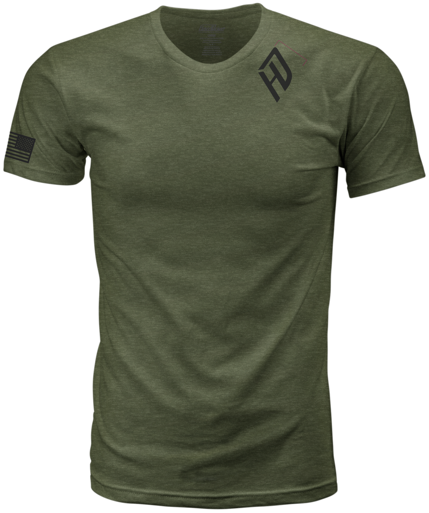 HARDDRIVE EMBLEM TEE OLIVE GREEN/BLACK 2X