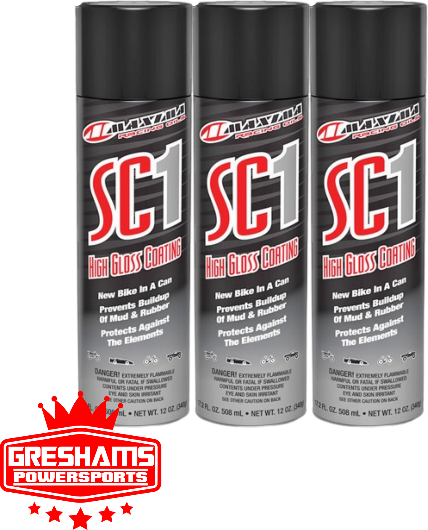 HIGH GLOSS SC1 CLEAR COAT SILICONE SPRAY 17.2 FL OZ- 3 PACK