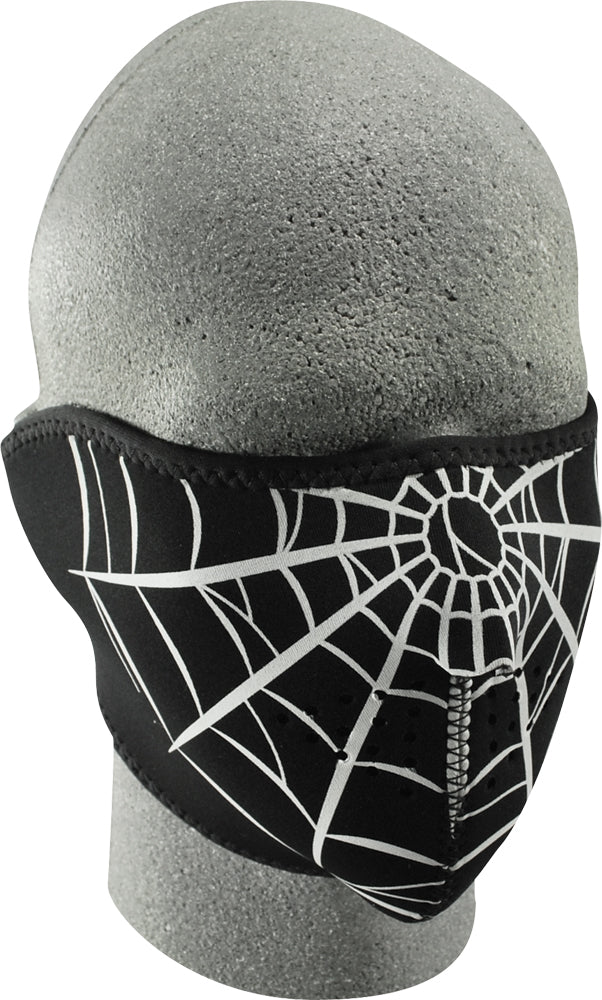 Zan Half Face Mask Spider Web