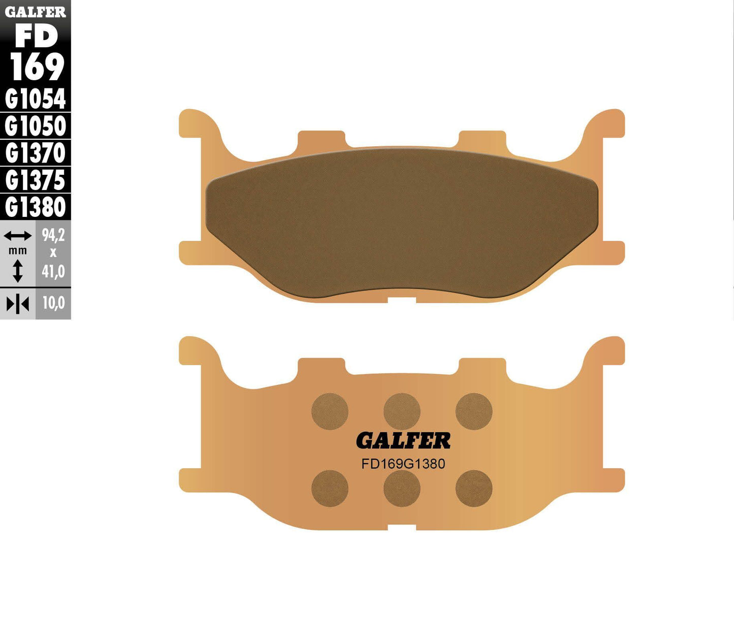 Galfer Brake Pads Sintered Fd169G1380