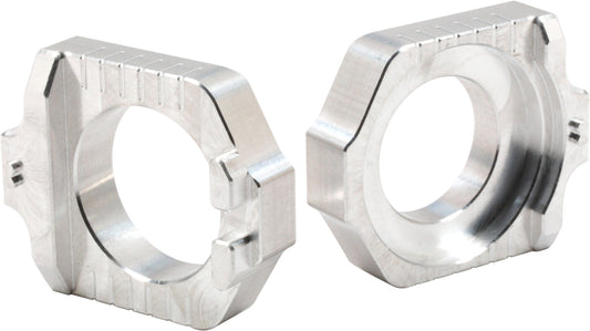 Works Axle Blocks Elite Ktm/Hus Silver