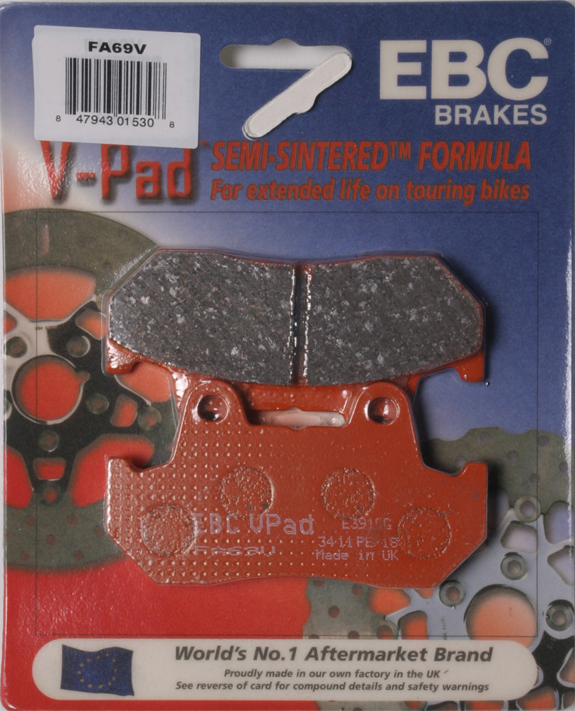 Ebc Brake Pads Fa69V Semi-Sintered V Series