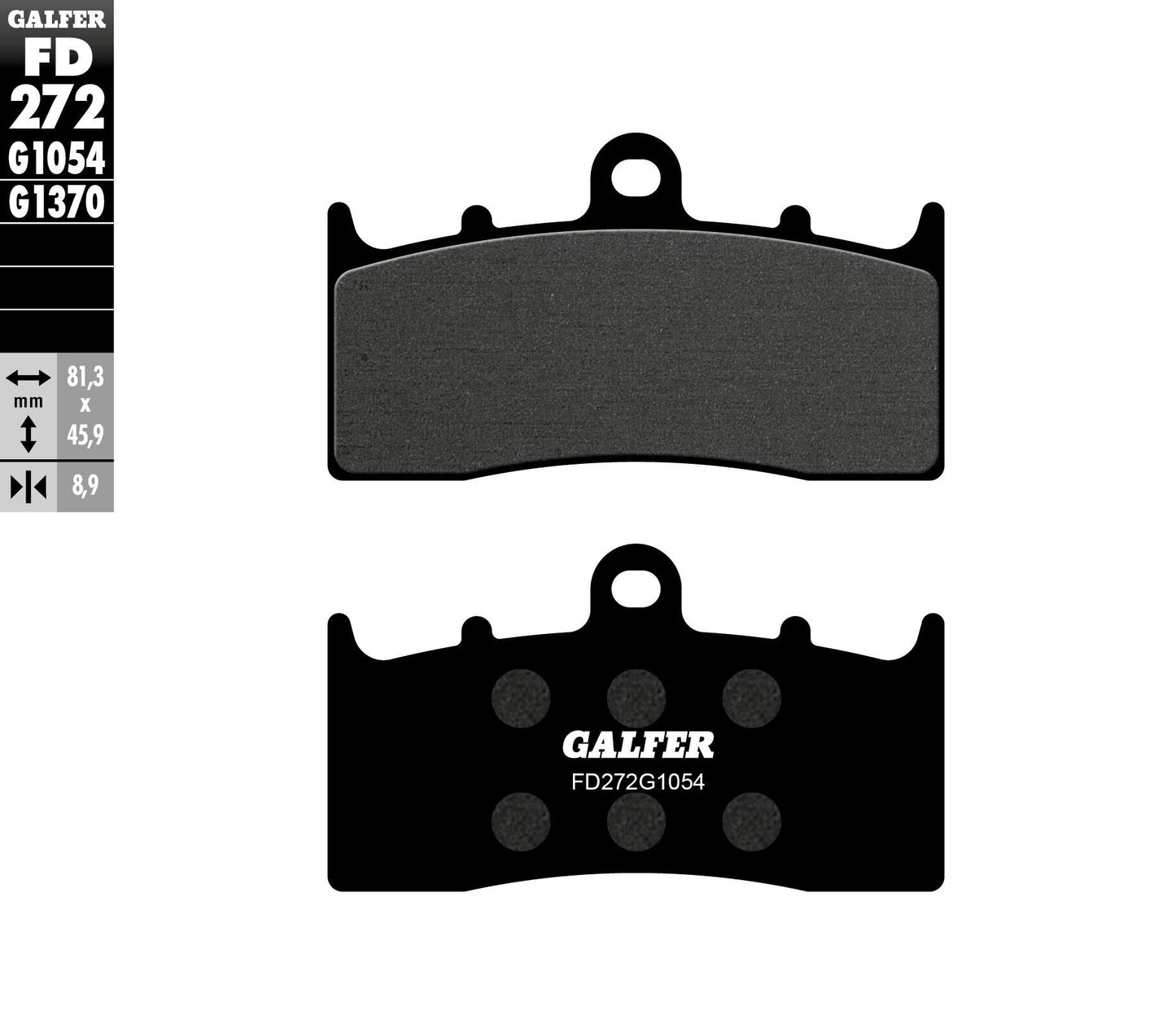 Galfer Brake Pads Semi Metallic Fd272G1054