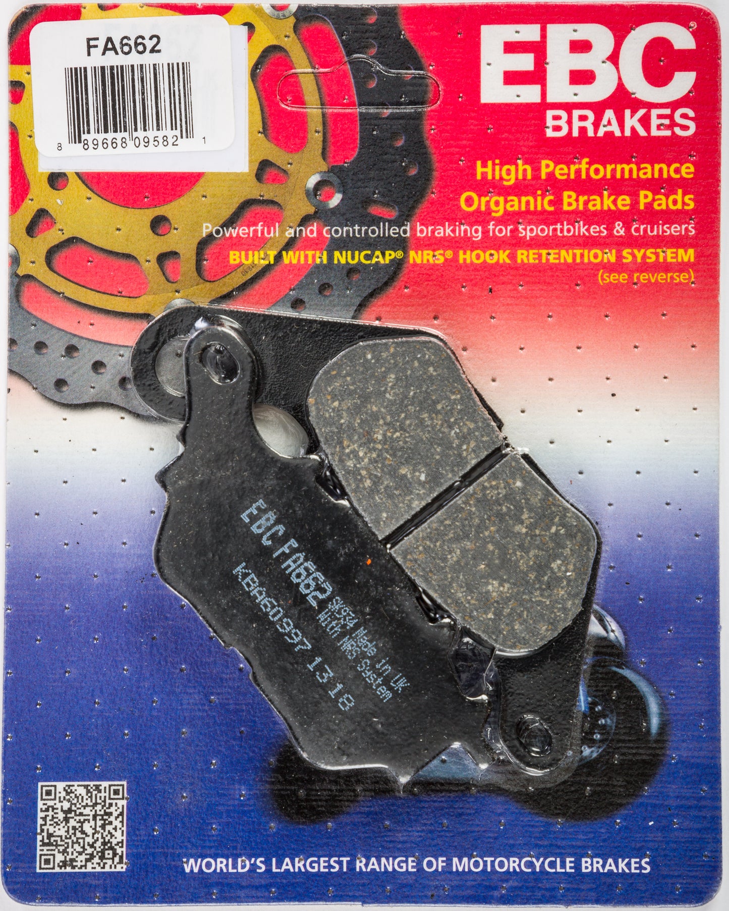 Ebc Brake Pads Fa662 Organic