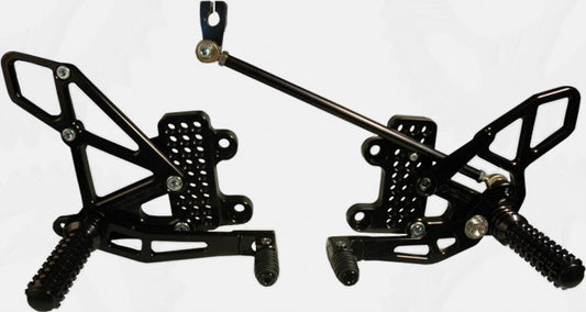 Vortex Rear Set Complete Blk Hon • #3-RS265K