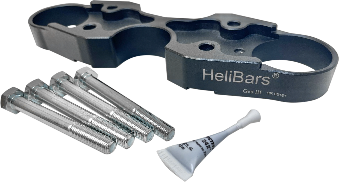 Helibars Handlebar Risers Black Suz