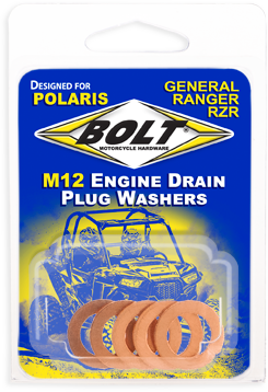 Bolt Engine Drain Plug Washer 5/pk