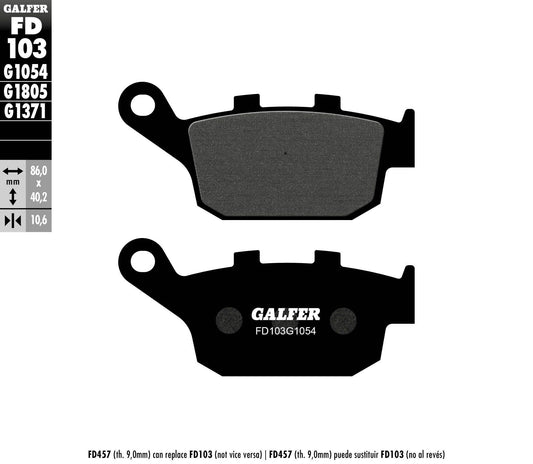 Galfer Brake Pads Semi Metallic Fd103G1054