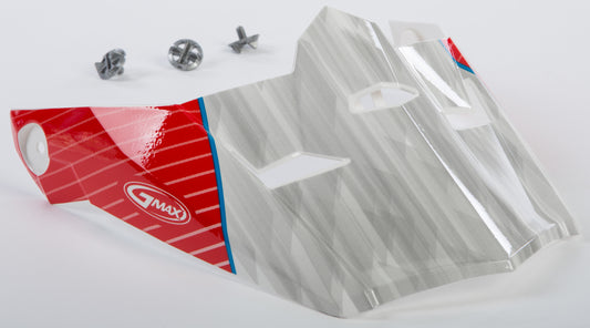 Gmax Visor W/Screws Colfax Mx-46Y White/Red/Blue Ys-Yl