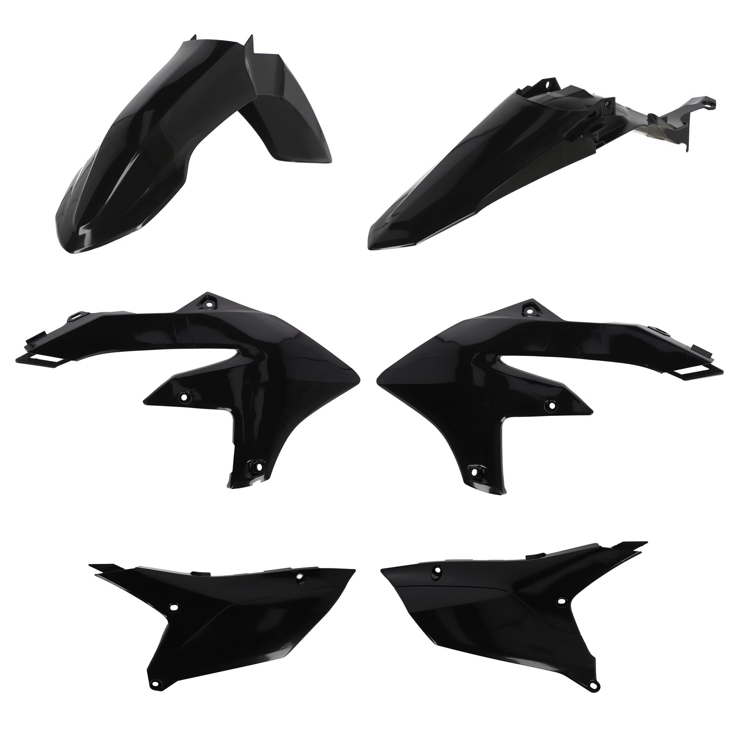 Acerbis Plastic Kit Yam Black • #29795-80001