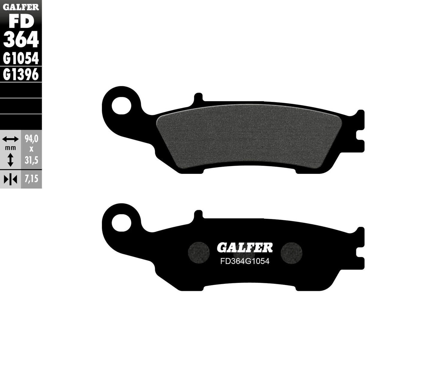 Galfer Brake Pads Semi Metallic Fd364G1054