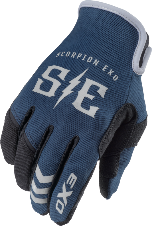 Scorpion Exo Air-Stretch Gloves Charge Blue/Grey Md