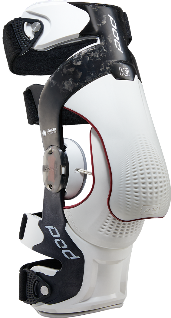 Pod K8 3.0 Knee Brace Carbon (Rt) Carbon/White 2X